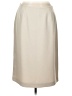Le Suit 100% Polyester Solid Ivory Formal Skirt Size 12 - photo 1