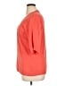 Coldwater Creek Orange 3/4 Sleeve Blouse Size XL - photo 5