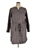 L.L.Bean Solid Gray Casual Dress Size XL - photo 1