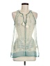 Lovestitch 100% Polyester Teal Sleeveless Blouse Size M - photo 1