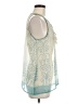 Lovestitch 100% Polyester Teal Sleeveless Blouse Size M - photo 4