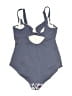 Assorted Brands Floral Gray One Piece Swimsuit Size 18 - photo 2
