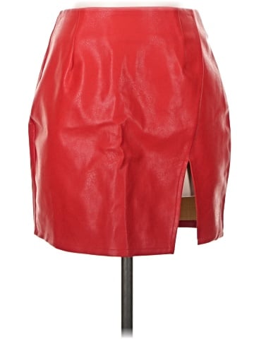 Superdown Faux Leather Skirt (view 1)