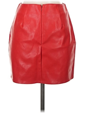 Superdown Faux Leather Skirt (view 2)
