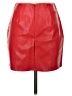 Superdown 100% Polyester Red Faux Leather Skirt Size S - photo 2