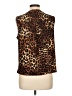 Anne Klein Animal Print Brown Sleeveless Blouse Size L - photo 2