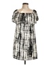 West Loop Print Gray Casual Dress Size L - photo 1