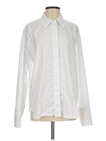 Good American Long Sleeve Button-Down Shirt (view 1)