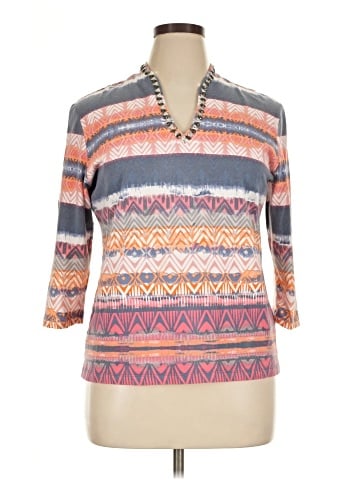 Ruby Rd. 3/4 Sleeve Top (view 1)