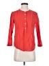 J.Crew Red 3/4 Sleeve Button-Down Shirt Size 000 - photo 1
