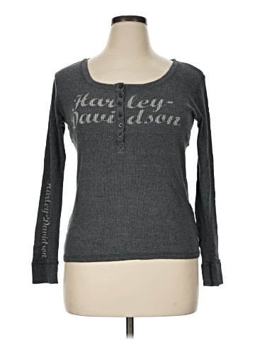 Harley Davidson Long Sleeve Henley (view 1)