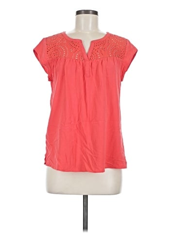 Pale Sky Short Sleeve Blouse (view 1)