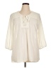 Krazy Kat 100% Polyester Ivory 3/4 Sleeve Blouse Size XL - photo 1