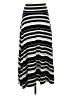 Gap Stripes Black Casual Skirt Size XS - photo 1