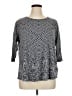 Lucky Brand Gray 3/4 Sleeve Top Size 1X - photo 1