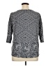 Lucky Brand Gray 3/4 Sleeve Top Size 1X - photo 2