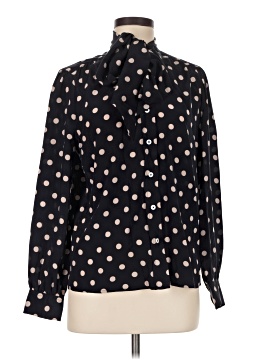 L.K. Bennett Long Sleeve Silk Top