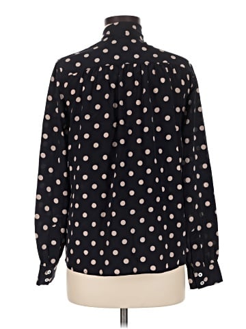 L.K. Bennett Long Sleeve Silk Top (view 2)