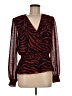 WAYF 100% Recycled Polyester Red Long Sleeve Blouse Size M - photo 1