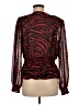 WAYF 100% Recycled Polyester Red Long Sleeve Blouse Size M - photo 2