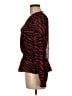 WAYF 100% Recycled Polyester Red Long Sleeve Blouse Size M - photo 5