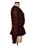 WAYF 100% Recycled Polyester Red Long Sleeve Blouse Size M - photo 4