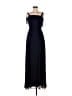 Dessy Collection 100% Polyester Black Blue Cocktail Dress Size 6R - photo 1