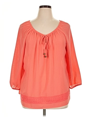 AB Studio 3/4 Sleeve Blouse (view 1)