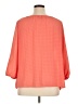 AB Studio 100% Polyester Orange 3/4 Sleeve Blouse Size XL - photo 2