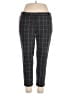 Liz Claiborne Plaid Black Gray Casual Pants Size 14 - photo 1