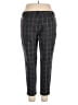 Liz Claiborne Plaid Black Gray Casual Pants Size 14 - photo 2