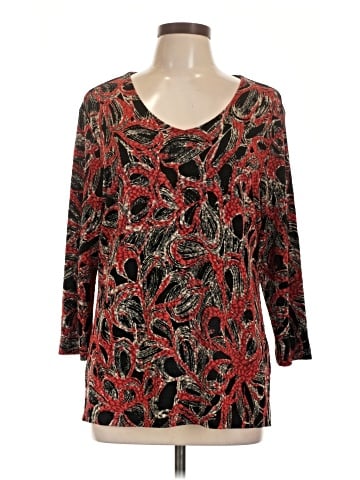 JM Collection 3/4 Sleeve Blouse (view 1)