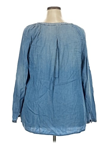 Vintage America Blues Long Sleeve Blouse (view 2)