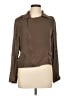 J.Crew Collection 100% Silk Brown Jacket Size 10 - photo 1