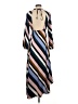 Topshop 100% Polyester Stripes Brown Casual Dress Size 4 - photo 2