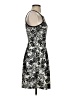 Soprano Graphic Silver Cocktail Dress Size S - photo 4