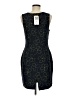 JM Studio 100% Silk Graphic Black Cocktail Dress Size 6 - photo 2