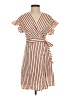Vero Moda Stripes Ivory Brown Casual Dress Size XS - photo 1