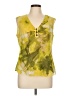 Jones Wear 100% Polyester Yellow Sleeveless Blouse Size 10 (petite) - photo 1