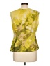 Jones Wear 100% Polyester Yellow Sleeveless Blouse Size 10 (petite) - photo 2