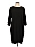 Chico's Solid Black Casual Dress Size Lg (2) - photo 1