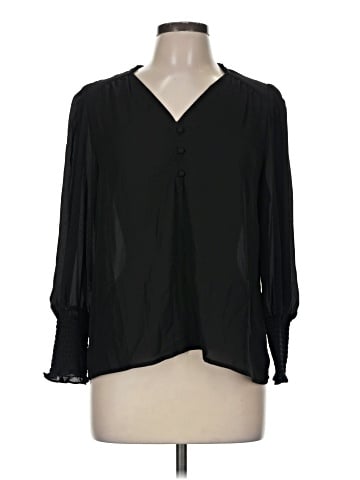 Aqua 3/4 Sleeve Blouse (view 1)