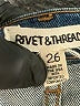 Rivet & Thread Blue Jeans Size 26 waist - photo 7