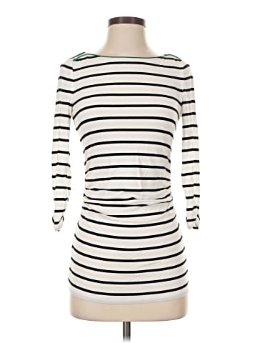 White House Black Market 3/4 Sleeve T-Shirt (view 1)