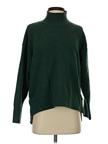 Flat White Turtleneck Sweater (view 1)