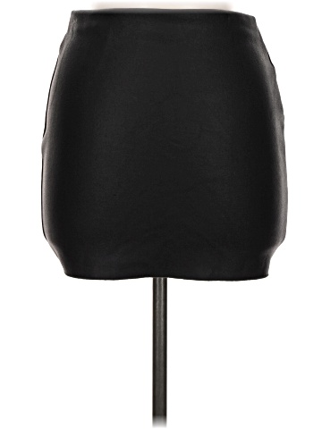 Zara Faux Leather Skirt (view 2)