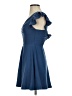 Love & Piece Solid Blue Cocktail Dress Size XS - photo 5