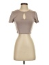 Lovers + Friends Tan Short Sleeve Turtleneck Size XS - photo 1