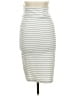 Ripe Stripes Gray White Casual Skirt Size M - photo 2