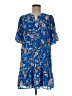 Collective Concepts 100% Polyester Paisley Blue Casual Dress Size M - photo 1